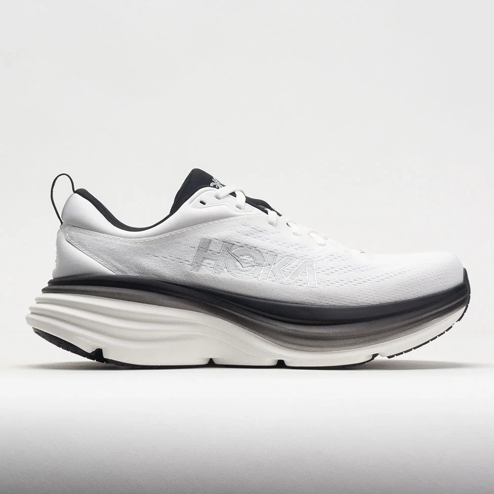 HOKA Bondi 8 Men's White/Black