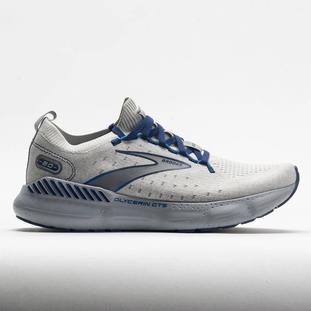 Brooks Glycerin StealthFit GTS 20 Men's Oyster/Alloy/Blue Depths