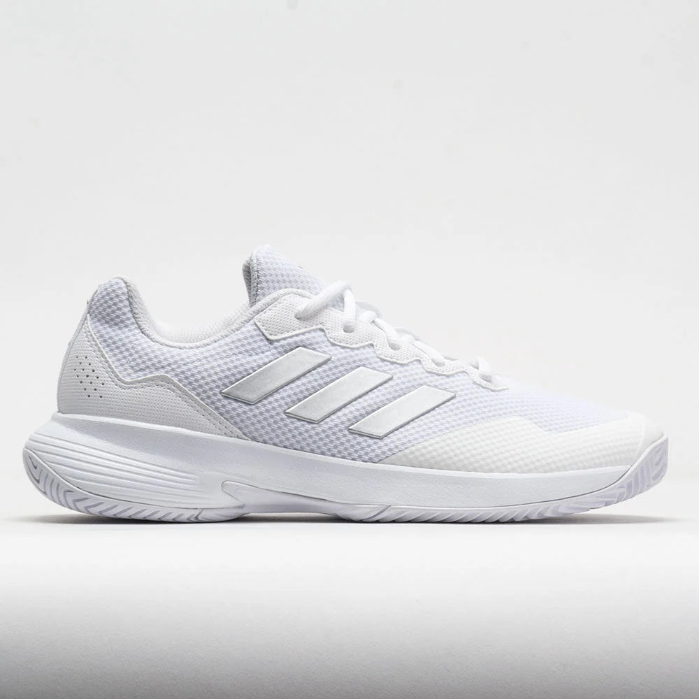 adidas GameCourt Women's White/Silver Metallic/White